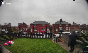 Kid Follows Suit After Mom Slips on Walkway