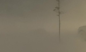 Zero Visibility Snowstorm in Ontario, Canada