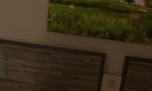 Louie the Pug Digs on Mattress Then Pauses