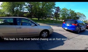 Driver Passes on a Double Yellow