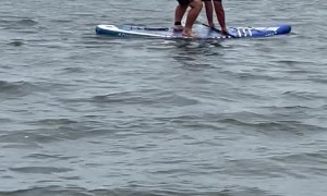 Dad's Paddle-Boarding Fail