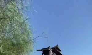 Two Friends Goofing Around On Waterslide