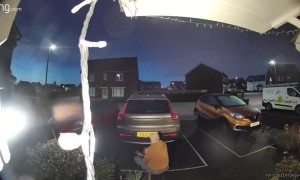 Husband Falls Hard on Icy Pavement