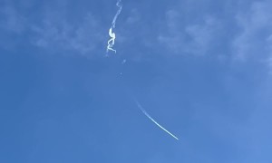 Man Captures Suspect Chinese Spy Balloon Being Shot Down From His Yard