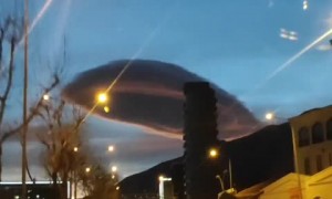 Crazy cloud formation captured on camera in Bursa