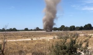 Large Dust Devil Spotted Near Perth, Australia