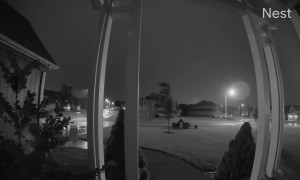 Lightning Strikes Neighbor's House