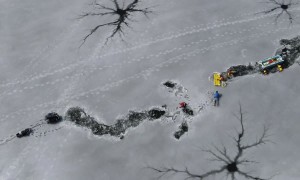 Drone Captures Rescue on Frozen Michigan Lake