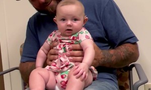 Baby Receives Her First Hearing Aids