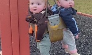 Twin Brothers Swing Together