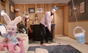 Easter Golf Trick Shot