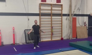 Gymnastics Coach Saves The Day