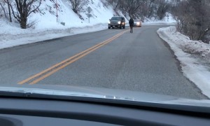 Family Reacts to a Close Encounter With a Moose