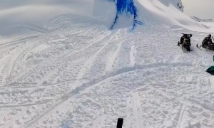 Snowmobile Jump Causes An Emergency