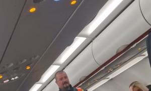 Airplane Passengers Cheer For Police During Arrest