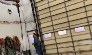 Man Catches Glass Bottle With His Head