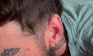 Dog Wants to Kiss Mom's Pregnant Belly Too