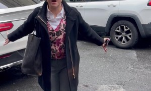 Postal Driver Encounters Awful People with Car Parked in Street Blocking Traffic