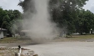 Dust Devil Caught Suddenly Forming Out of Nowhere