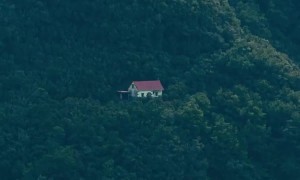 Mysterious Building Appears Isolated on Mountainside