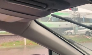 Passenger Train Hits Auto Transport Trailer Stuck on Tracks