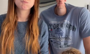Family Tries Not to Laugh at Face Filters