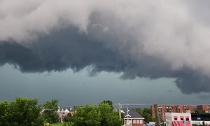 Incredible footage shows the calm before the storm
