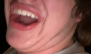 Guys Launch Soiled Cooler Out Car Window