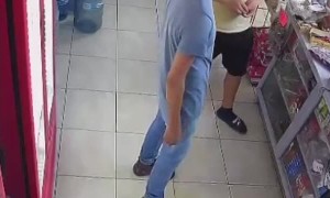 Customer Drops a Bottle At The Register