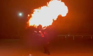 Professional Cracks Flaming Whip