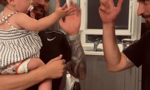 Dad and His Twin Confuse Toddler