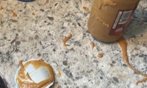 Both Hands Needed For Peanut Butter Lifehack