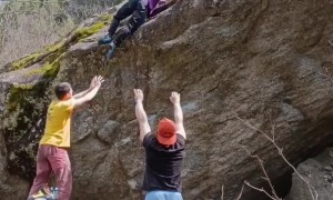Climber Falls While Attempting Rock Face Climb