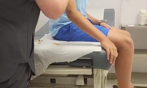 Nephew Faints At Vaccine Needle