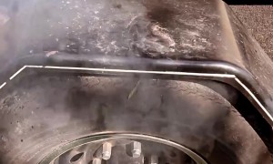 Wheel Bearing Catches Fire