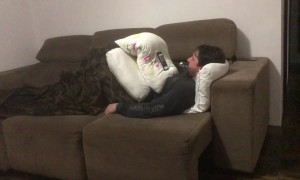 Single Man Uses Party Blower To Swipe On Matches