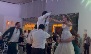 Dancing Line Trip Over Bride