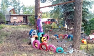 Birthday Woman Flips Off Backyard Zipline