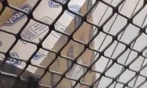 Poorly Placed Package Prevents Door Opening