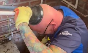 Worker Takes the Plunge