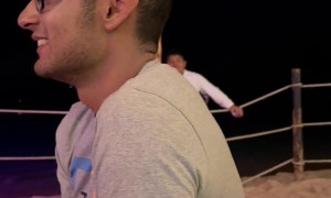 Sign Falls on Unexpecting Spectator