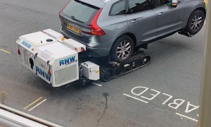 Robot Removes Car From Disabled Parking