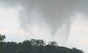 Watching A Funnel Cloud Form From the Highway