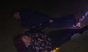 Wedding Guests Take a Tumble
