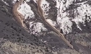 An Avalanche Down The Mountainside