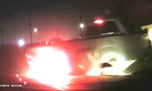 Pickup Truck Tries To Sideswipe