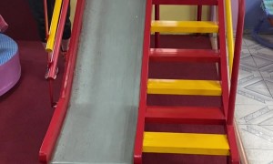 Slide Bump Startles Partygoer