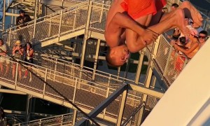 Waterslide Somersaults