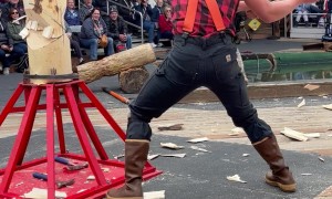 Lumberjack Competition in Alaska