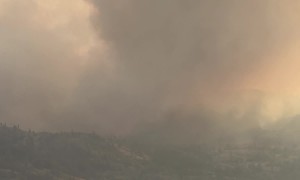 Eagle Bluff Wildfire Burns Near Osoyoos, British Columbia